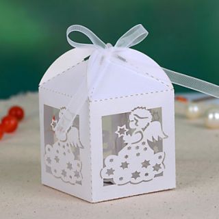 Angel Hollow out Wedding Favor Box (Set of 12)