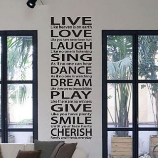 Live Love Laugh Wall Sticker