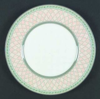 Fitz & Floyd Monterey Dinner Plate, Fine China Dinnerware   Geometric Design,Gre