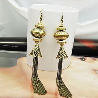 Antique Copper Tassel Earrings