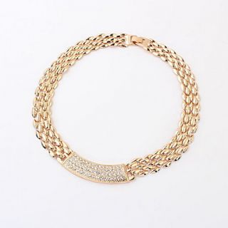 Exquisite Alloy With Rhinestone Womens Necklace(More Colors)