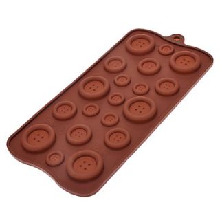 Fastener Shaped Sugarcraft Silicone Mold for Candy/Cookie/Jelly/Chocolate