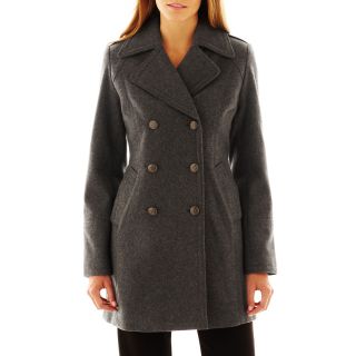 Worthington Officer Coat, Charcoal Heather, Womens