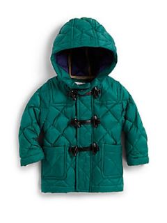 Burberry Toddlers Quilted Toggle Coat   Pine