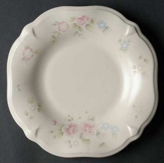 Pfaltzgraff Tea Rose Cookie Plate, Fine China Dinnerware   Stoneware,Pink Roses,