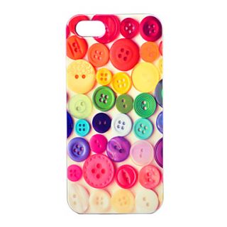 Joyland ABS Colorful Buttons Pattern Back Case for iPhone 5/5S