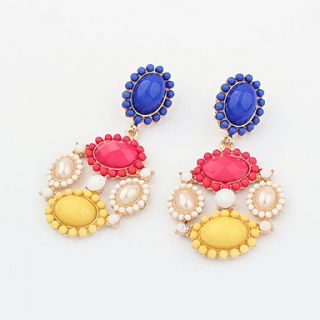 Western Style Alloy With Multi color Resin Womens Earrings