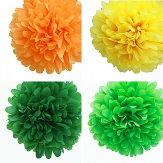 5 inch Paper Flower Wedding Decorations   Set of 4 (More Colors)