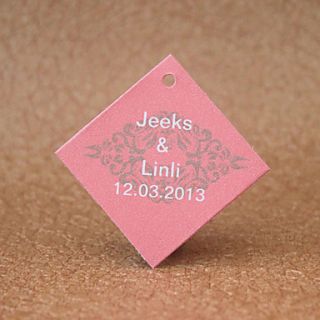 Personalized Favor Tags   Pink(set of 30)