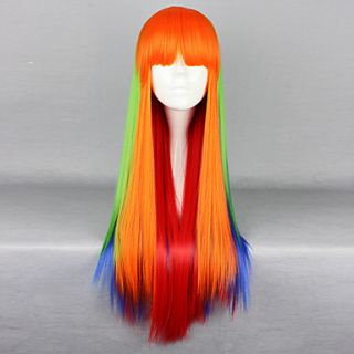 Darzzing Rainbow Multicolor 75cm Punk Lolita Wig