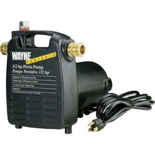Wayne Portable Pump   1450 GPH, 1/2 HP, 3/4 Inch, Model PC4