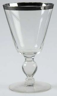 Glastonbury   Lotus 553 2 Water Goblet   Stem 553, Platinum