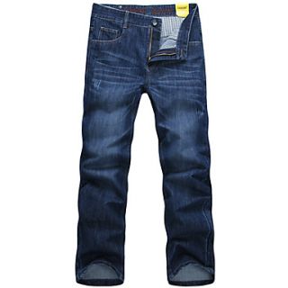 MenS Washed Fold Casuals Jeans