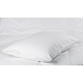 Cotton Sateen Woven Stripe Pillow Protectors (set Of 2)