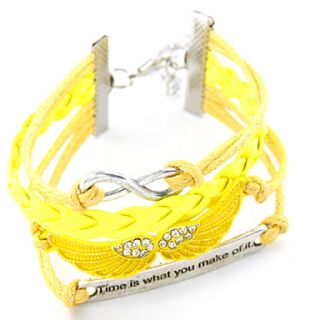 Multi Layers Weave Infinity Wings Bracelet(Assorted Color)