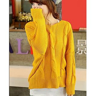 Womens Vintage Cable Cape Sleeve Sweaters