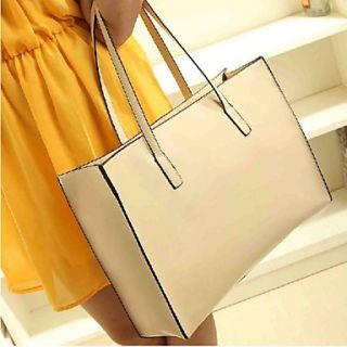 Stylish Leatherette Casual/Shopping Top Handle Bag/Totes