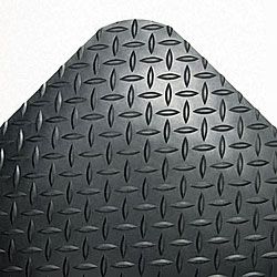 Industrial Deck Black Plate Antifatigue Mat (24 In. X 36 In.)