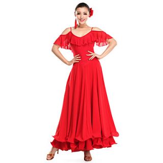 Dancewear Viscose With Tulle Modern Dance Dress for Ladies(More Colors)