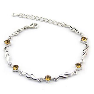 Delicate Alloy With Rhinestone Womens Bracelets(More Colors)