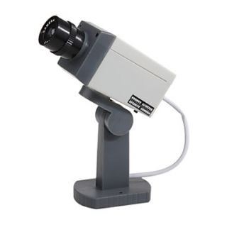 PIR Motion Activated Swivel Realistic Dummy Decoy Security Camera with Blinking LED (3AA)