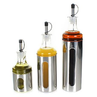 Set of 3 Glass Oil Vinegar Dispenser(350ML, 200ML, 500ML)