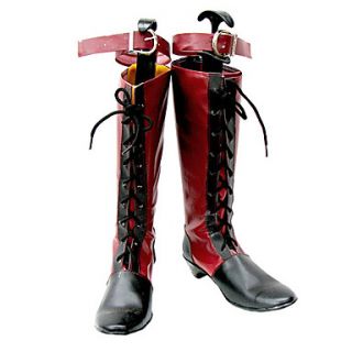 Black Butler Ciel Phantomhive First Page Red VER. Cosplay Boots