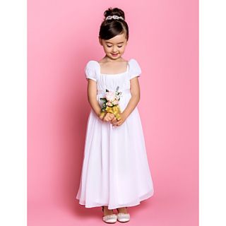 Sheath/Column Square Ankle length Chiffon Flower Girl Dress (733988)