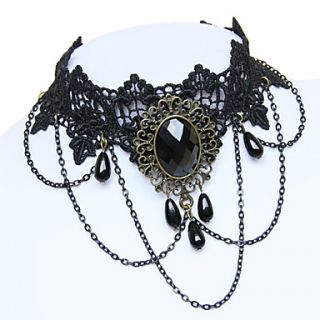 Fashionable Exaggerate Black Lace Necklace