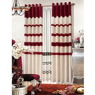 (One Pair)Classic Aristocrat Lined Curtain Panel With Sheer Set