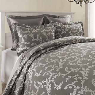 2 Pack Fashion Style Grey and White Floral Sham