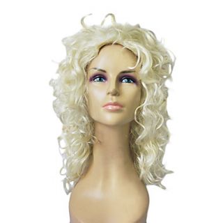 Capless Top Grade Synthetic Blonde Curly Long Wig