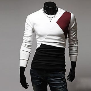 MenS Casual Round Collar Long Sleeve T Shirt