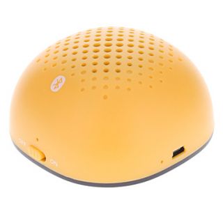 E100 Mini Bluetooth Turtle Shell Design Speaker with Mini USB Port(Yellow)