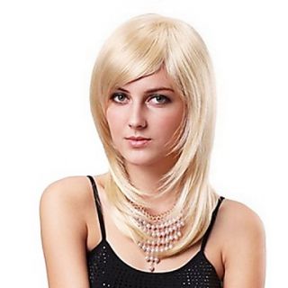 Capless Mixed Hair Short Golden Blonde Straight Hair Wigs(3 Colors to Choose