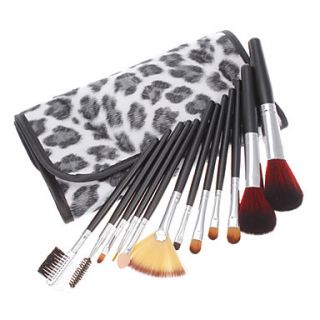 12 Makeup Brushes Brush Set Eyeshadow Blush Lip Gloss Pen Case