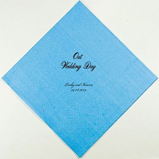 Personalized Wedding Napkins Our Wedding Day(More Colors) Set of 100
