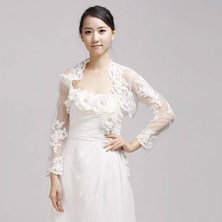 Graceful Half Sleeve Lace Evening/Wedding Jackets/Wraps(More Colors)