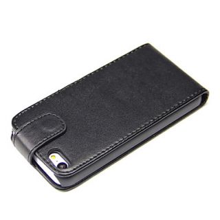 PU Leather Flip Cover Case for iPhone 5C Black