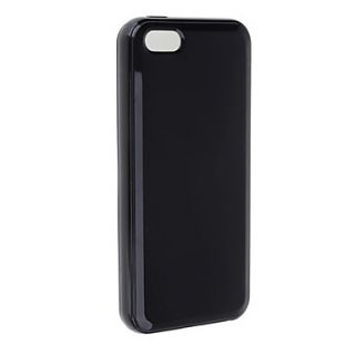 Solid Color TPU Back Cover Hard Case for iPhone 5C(Black)