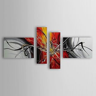 Hand painted Oil Painting Abstract Figure with Stretched Frame Set of 4 1311 AB1139