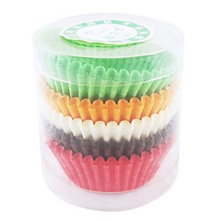 Cupcake and Muffin Pans for Cupcake, Set of 100, Multi Color