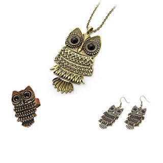 European Style Owl Jewelry Set