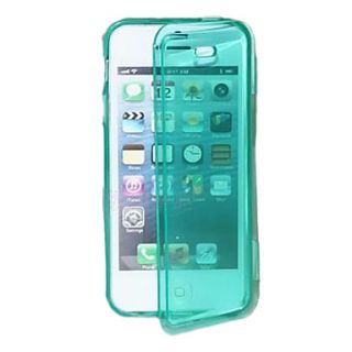 TPU Transparent Full Body Case for iPhone 4/4S(Assorted Color)