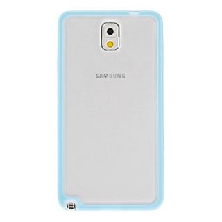 Color Frame Transparent Matting Back Pattern PC Back Case Cover for Samsung Galaxy Note3