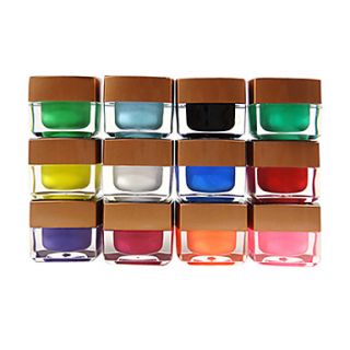 12 color UV Color Gel Top Coat Pure Color(12PCS,8ML)