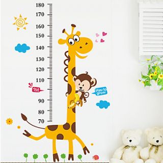 Animal Measure Your Height Wall Stickers