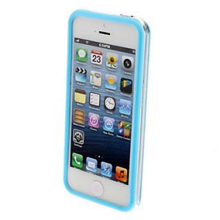 Special Design Extra thin Transparent Bumper Frame with Button for iPhone 5/5S (Assorted Colors)