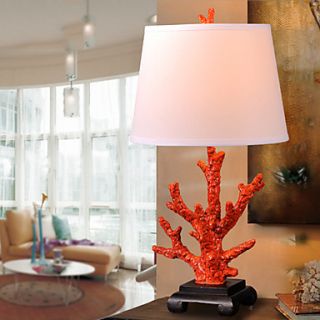 Modern Red Coral Table Lamp