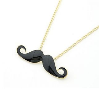 Long Chain Enamel Beard Moustache Pendant Necklace(More Colors)